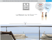 Tablet Screenshot of lamaisonsurlequai.com